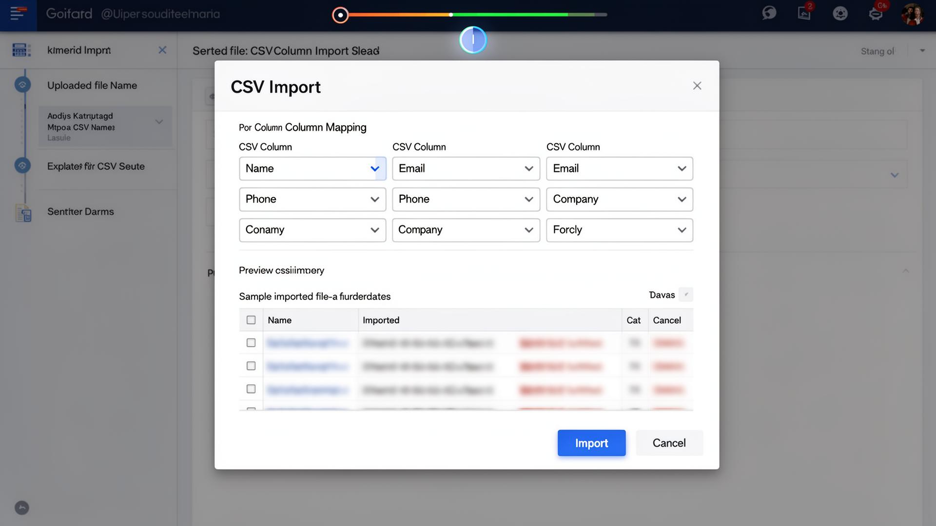 Import Everything. Lose Nothing. feature illustration showing the CentralContacts interface