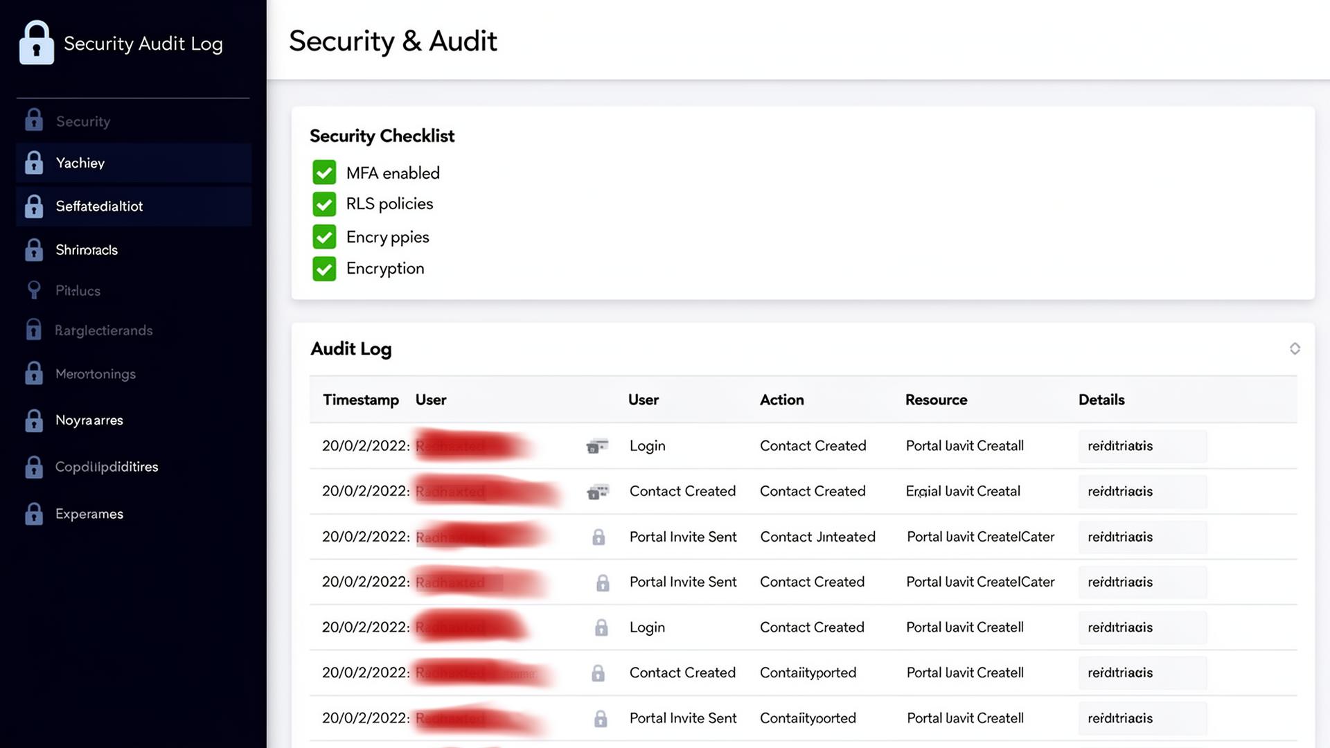 Enterprise-Grade. Zero Worry. feature illustration showing the CentralContacts interface